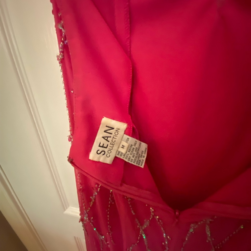 Sean Collection, Hot Pink Sequin Dress, Size M - Picture 6 of 8